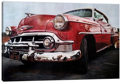 American Dream Car I Canvas Art Print - J.Bello Studio