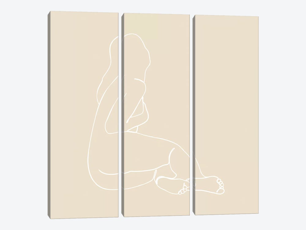 Femme №42 Square by Blek Prints 3-piece Art Print