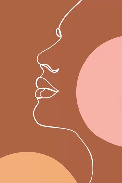 Femme №44 Rectangle by Blek Prints art print