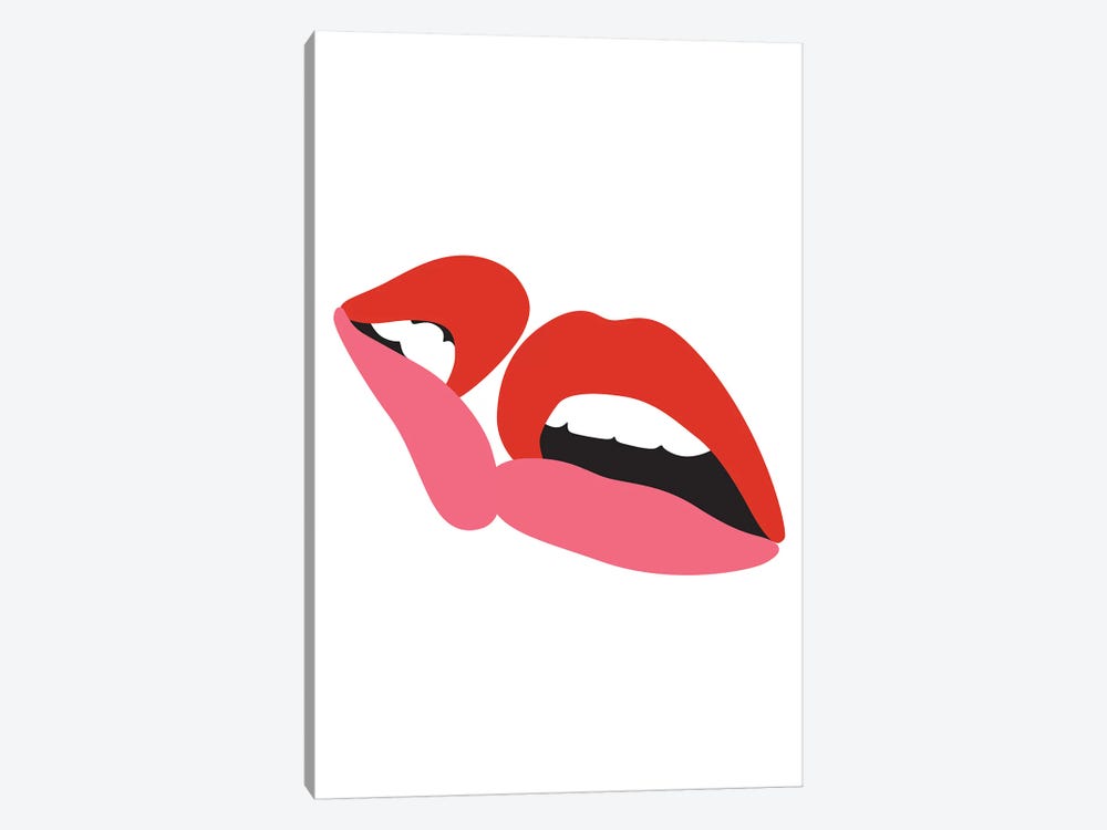 Kiss №1 Rectangle by Blek Prints 1-piece Art Print