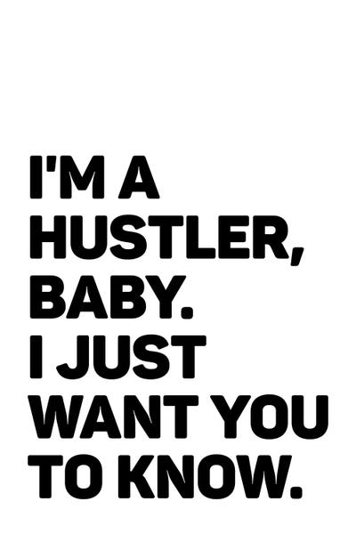 Black & White Digital Art: Typo №8 Rectangle by Blek Prints