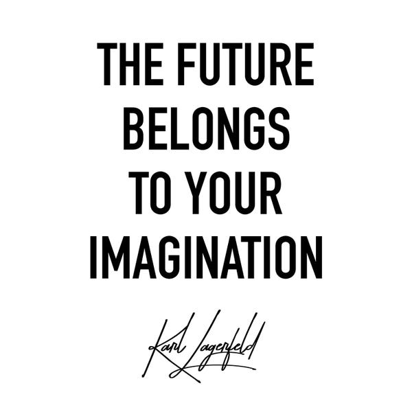 Imagination: Typo №13 Square by Blek Prints