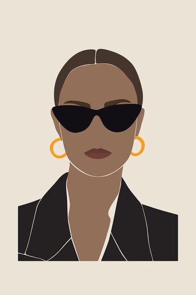 Feminine Power by Blek Prints canvas print