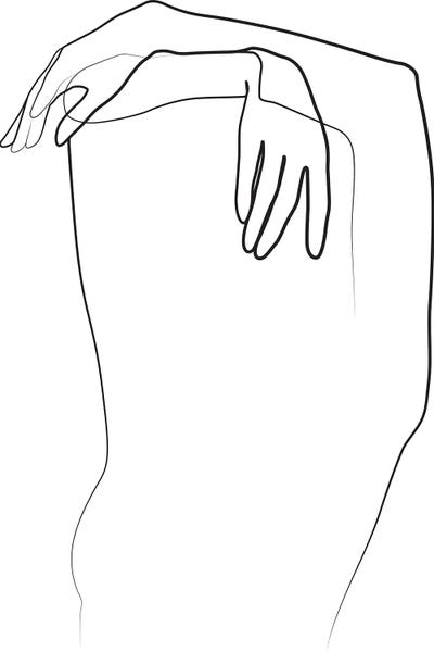 Abstract Hands by Blek Prints art print