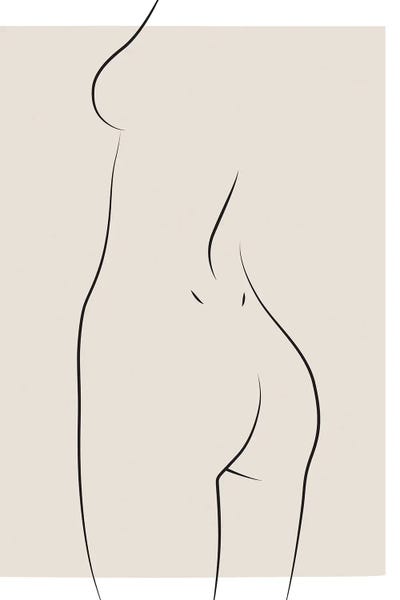 Woman Back by Blek Prints art print