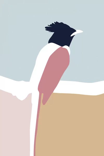 Scandinavian Office: Bird Rectangle by Blek Prints