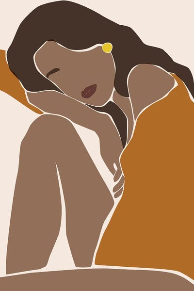 Abstract Woman by Blek Prints art print