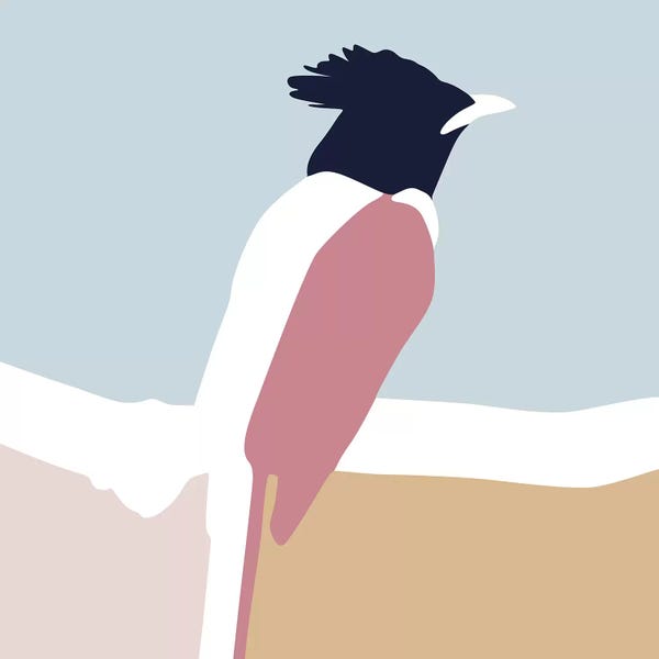 Scandinavian Office: Bird Square by Blek Prints