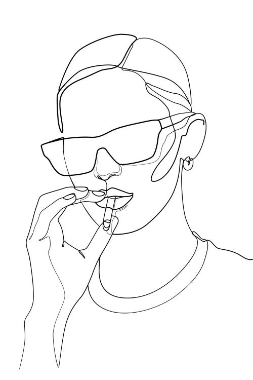 Bad Habits Line Art