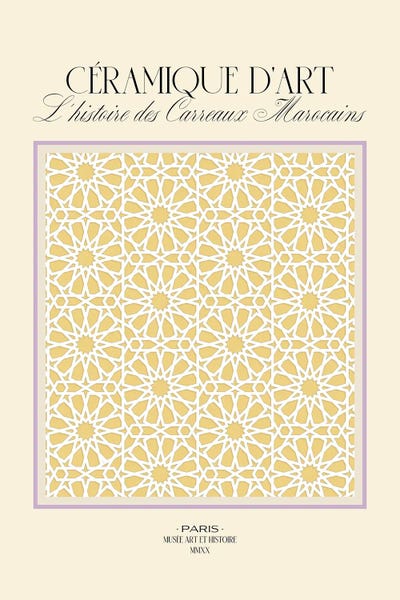 Moroccan Décor: Ceramic Art Morocco by Blek Prints