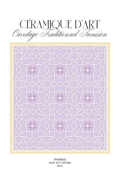 Ceramic Art Tunisia by Blek Prints art print