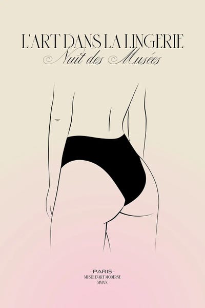 Lingerie: Lingerie Art III by Blek Prints