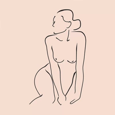 Femme №2 Square by Blek Prints art print