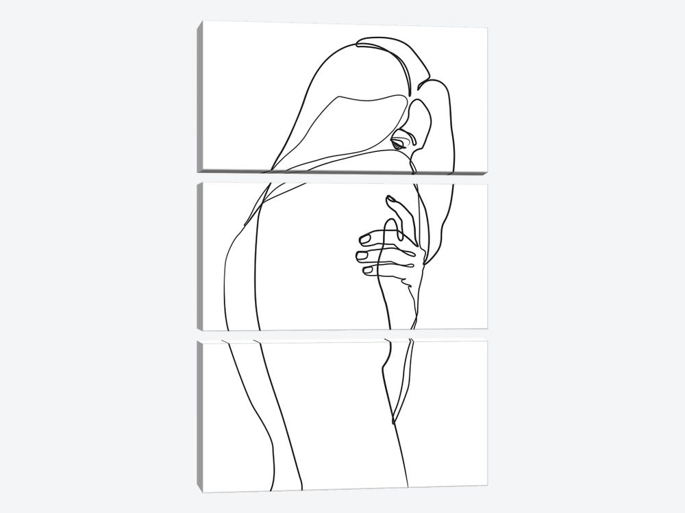 Femme №4 Rectangle by Blek Prints 3-piece Art Print