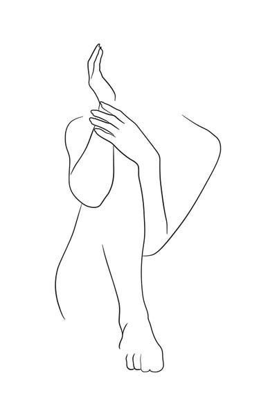 Femme №13 Rectangle by Blek Prints art print