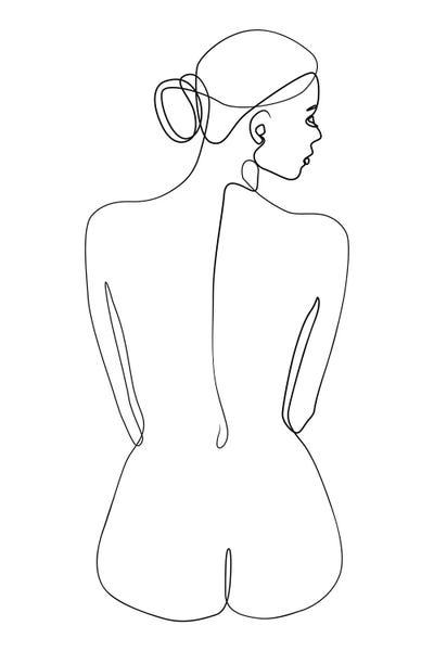 Black & White Minimalist Décor: Femme №14 Rectangle by Blek Prints