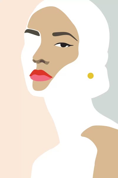 Femme №18 Rectangle by Blek Prints art print