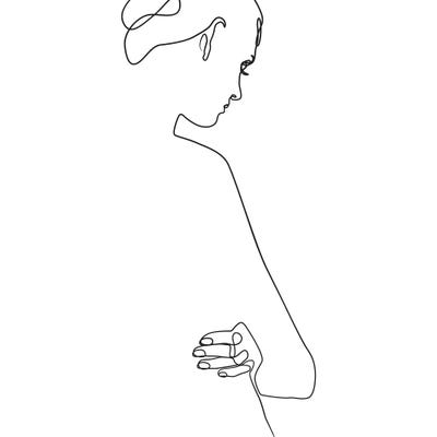 Femme №20 Square by Blek Prints art print