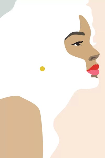 Femme №23 Rectangle by Blek Prints art print