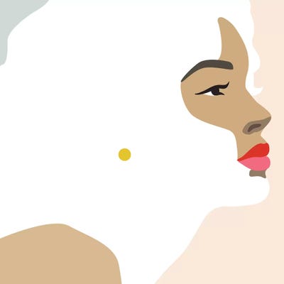 Femme №23 Square by Blek Prints art print