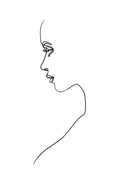 Femme №25 Rectangle by Blek Prints art print