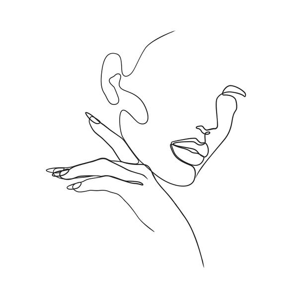 Scandinavian Décor: Femme №29 Square by Blek Prints