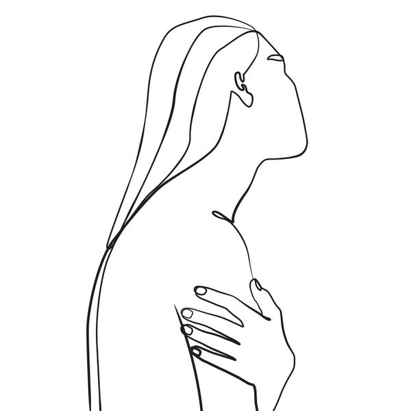 Scandinavian Décor: Femme №36 Square by Blek Prints