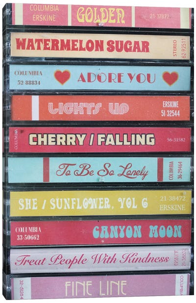 Harry Styles - Fine Line As Cassettes Canvas Art Print - Pop Music Art