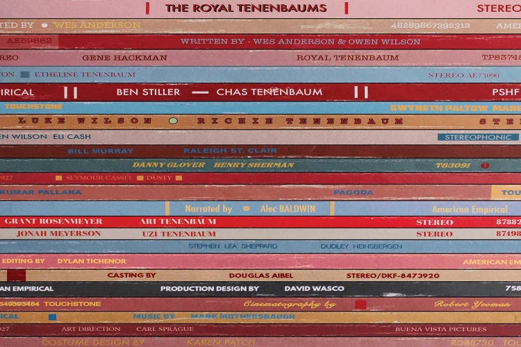 The Royal Tenenbaums As Vinyls