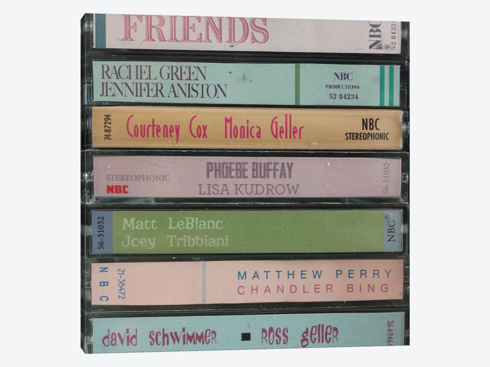 Friends As Cassettes by Jordan Bolton 1-piece Art Print