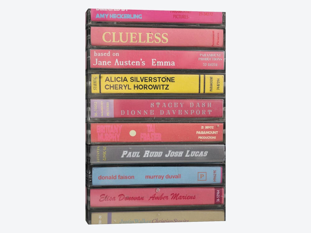 Clueless As Cassettes 1-piece Canvas Artwork