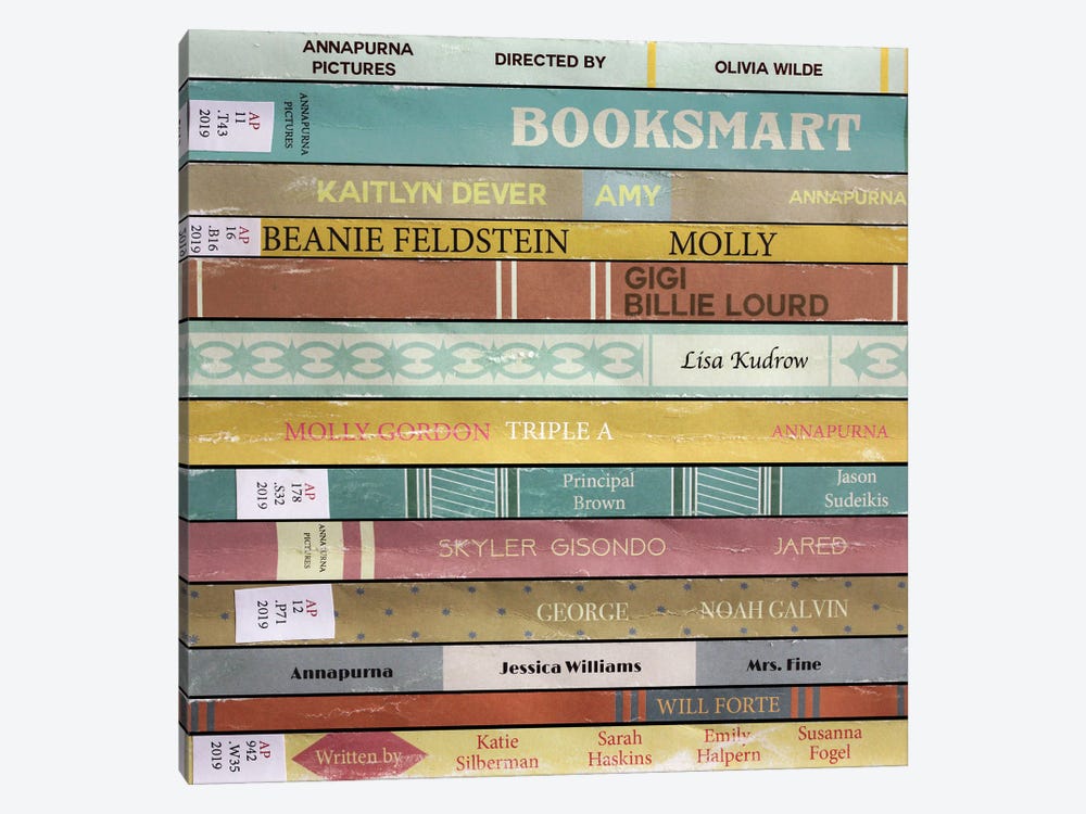 Booksmart (2019) As Books by Jordan Bolton 1-piece Art Print