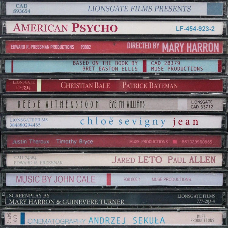American Psycho As Cds by Jordan Bolton wall art