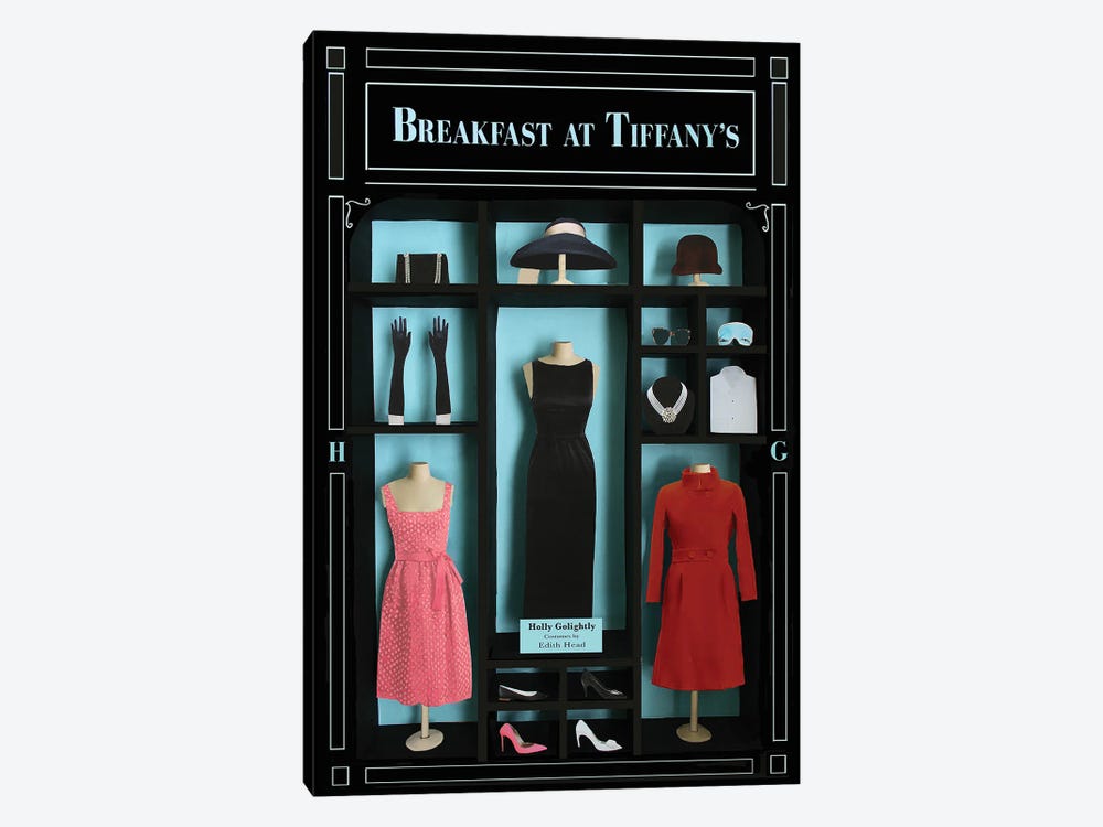 Breakfast At Tiffany's Costumes by Jordan Bolton 1-piece Canvas Art Print