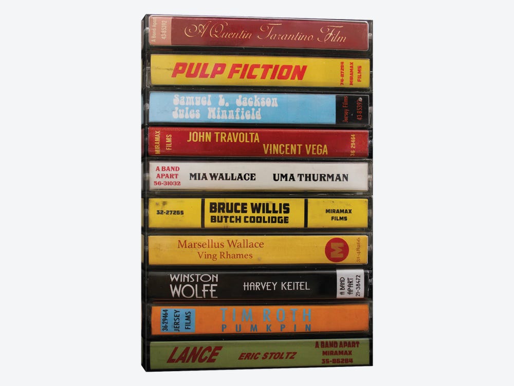 Pulp Fiction As Cassettes by Jordan Bolton 1-piece Art Print