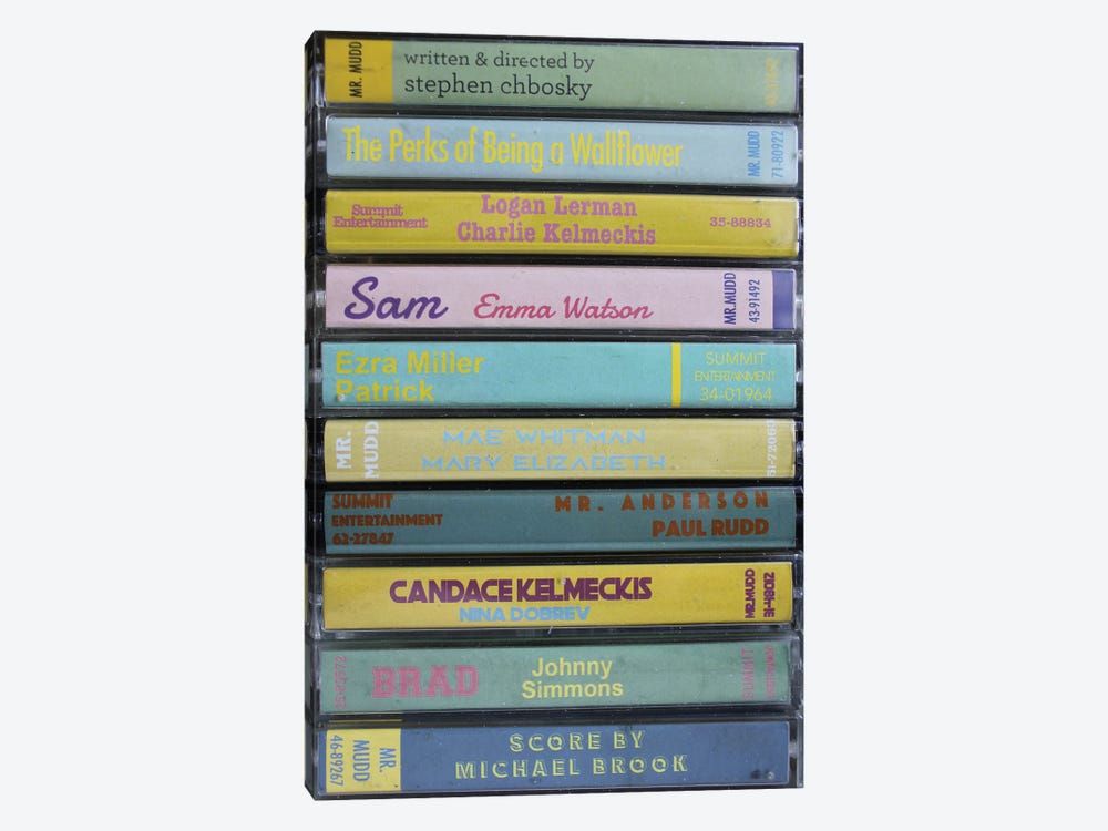 The Perks Of Being A Wallflower As Cassettes 1-piece Canvas Wall Art