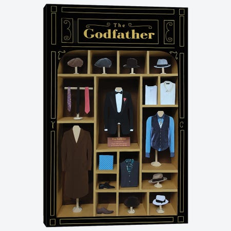 The Godfather Costumes Canvas Print #BLT69} by Jordan Bolton Canvas Print