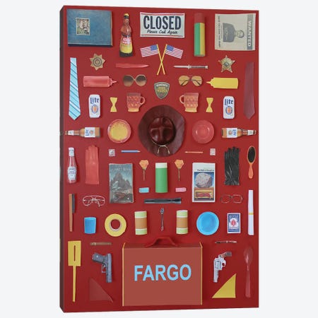 Objects Of Fargo Canvas Print #BLT71} by Jordan Bolton Canvas Artwork