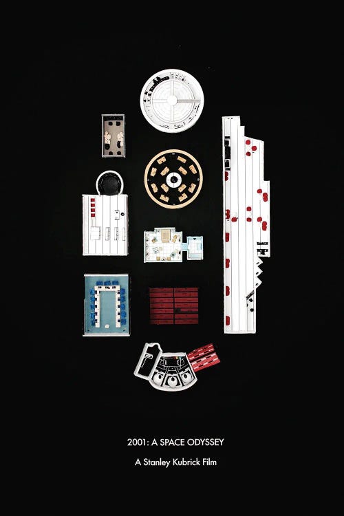 Rooms Of 2001: A Space Odyssey by Jordan Bolton wall art