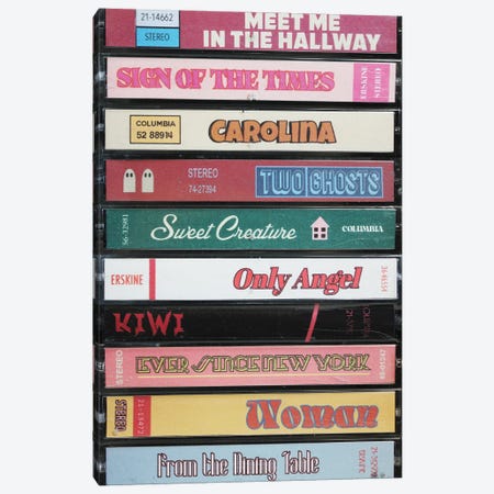 Harry Styles Debut As Cassettes Canvas Print #BLT81} by Jordan Bolton Art Print