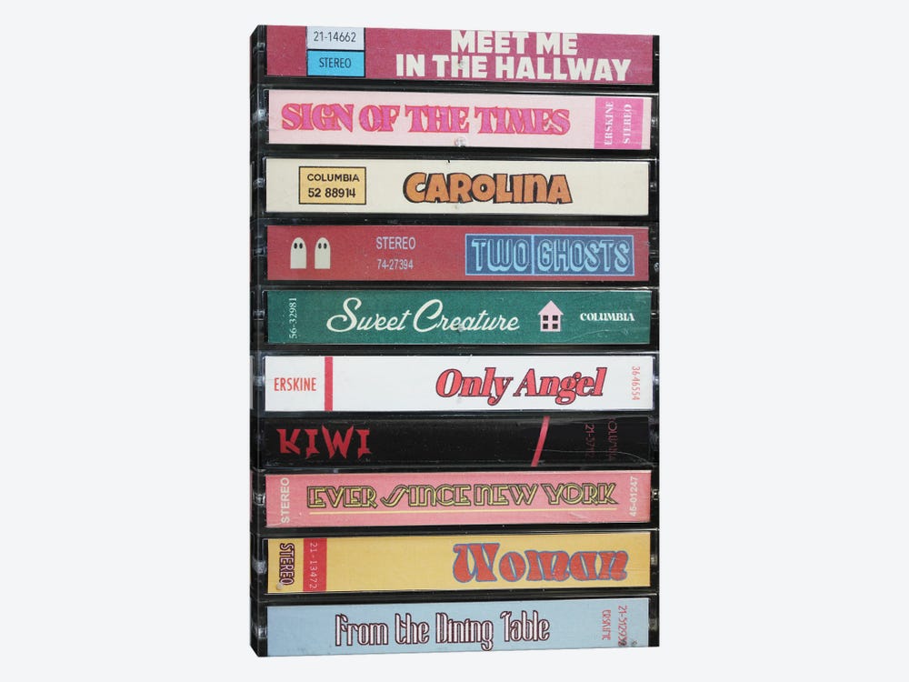 Harry Styles Debut As Cassettes by Jordan Bolton 1-piece Canvas Art