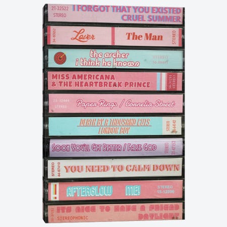 Taylor Swift - Folklore As Books by Jordan Bolton - Wrapped Canvas Graphic Art Print East Urban Home Format: Canvas, Size: 18 H x 26 W x 1.5 D