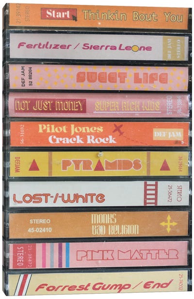 Frank Ocean - Channel Orange As Cassettes Canvas Art Print - Cassette Tapes