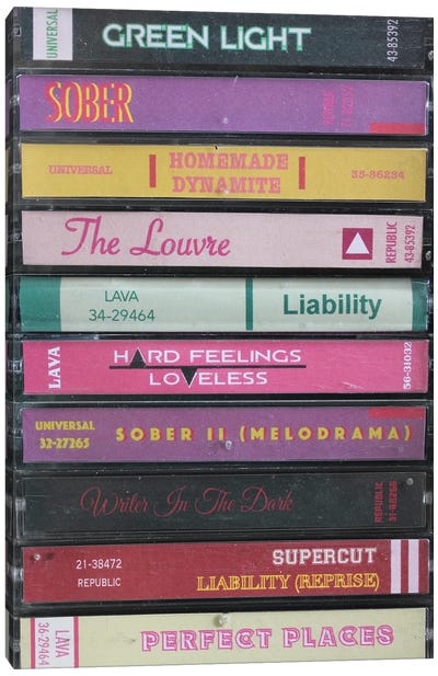 Lorde - Melodrama As Cassettes Canvas Art Print - Jordan Bolton