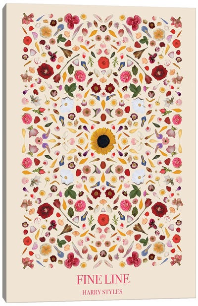 Harry Styles - Fine Line As Flowers Canvas Art Print - Vintage Décor