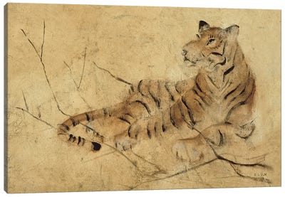 Global Tiger Light Canvas Art Print - Tiger Art