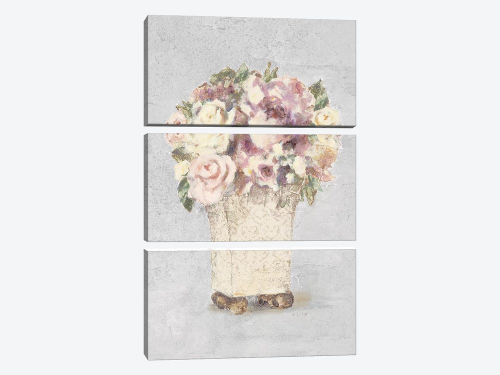 Parlor Roses II Sage by Cheri Blum 3-piece Art Print