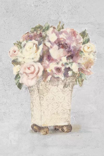 Cheri Blum: Parlor Roses II Sage by Cheri Blum