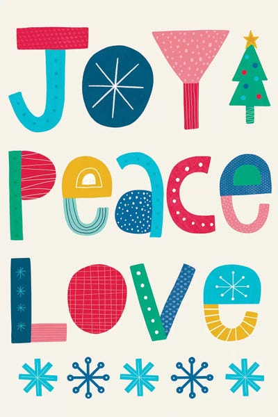 Lisa Barlow: Christmas Joy Peace Love by Lisa Barlow