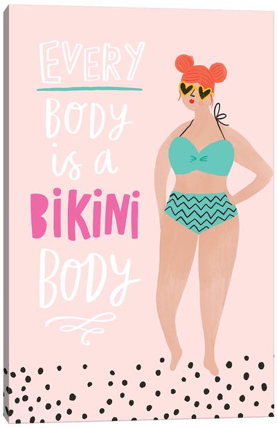 Everyday Hey Girl III Canvas Art Print - Body Positivity Art
